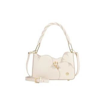 Ancient Yi Xi Cow Leather Fashion Handbag Cheongsam Crossbody Bag Regular Women's Ecru