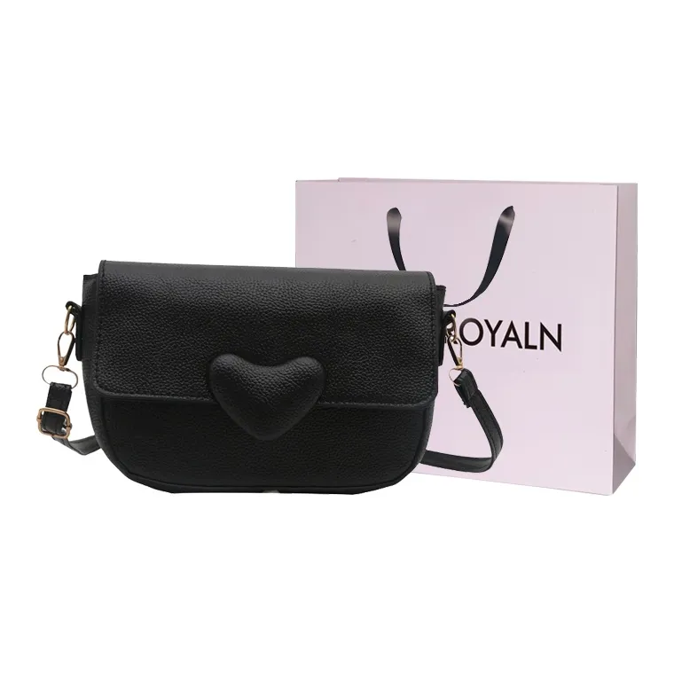 LOUIS ROYALN PU Shoulder Bag Unisex Black/White/Khaki/Pink-0