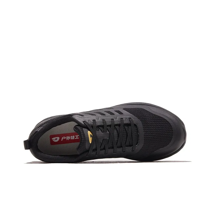 HOT POTATO Lightweight Wear Resistant And Slip Resistant Low Top Trekking Shoes Unisex Black-4
