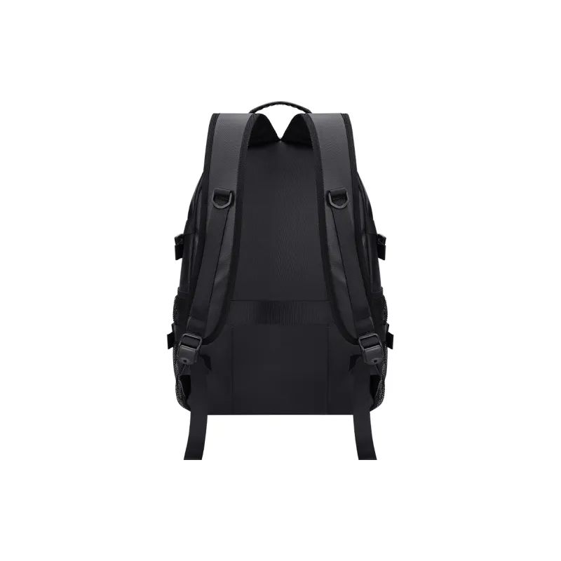 V.NINE Fabric 15.6 Inch Laptop Backpack For Men, University Student Backpack Tubas Men's Space Black-3