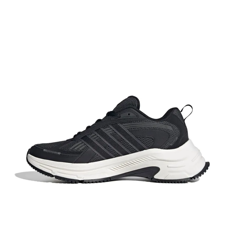 Adidas Breathable Low Top Running Shoes Unisex Black White-0