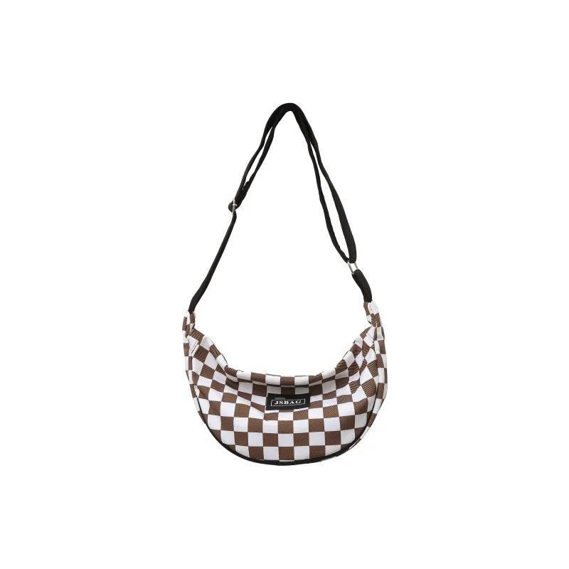 OURFUN Nylon Sling Bag Unisex Black/Red/Green/Brown-6