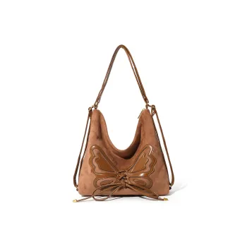 MASTER CANVAS Fabric Backpack Shoulder Bag Large Size Women's Brown/Coffee/Black