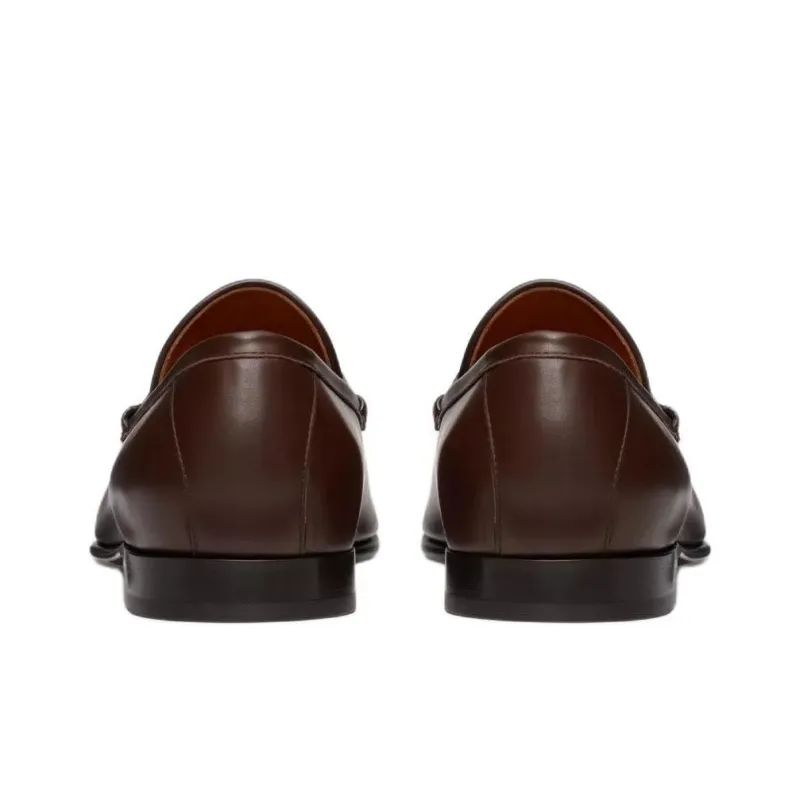 Valentino Vlogo The Bold Edition Loafers Men's Brown-4
