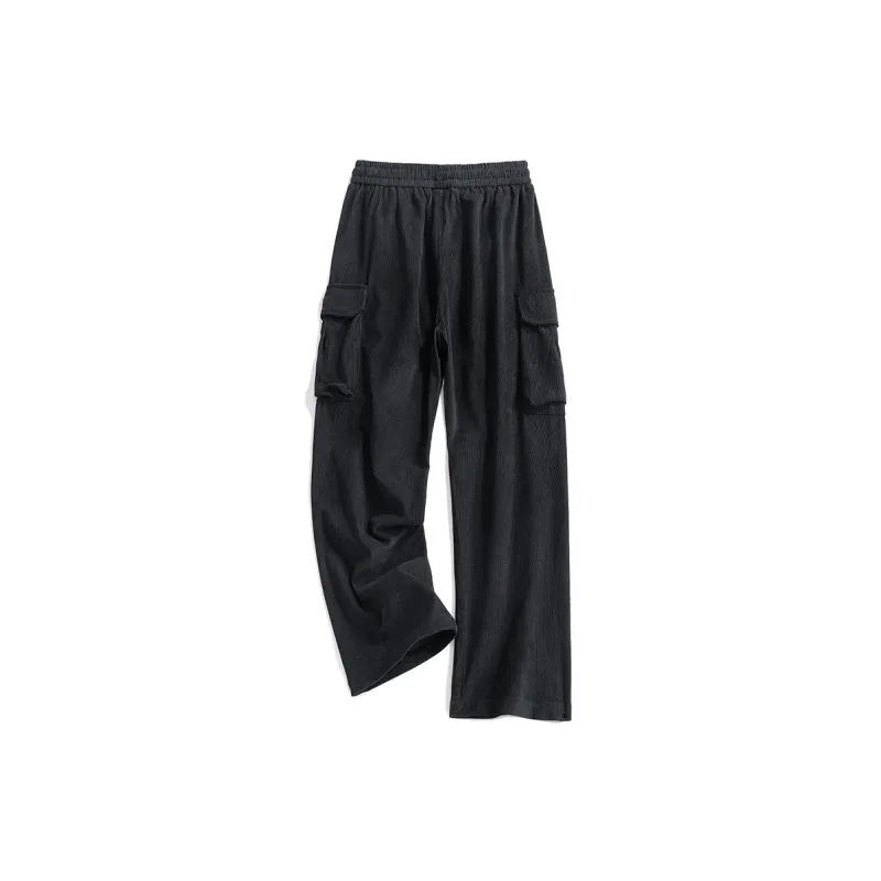 HCHUICHENG Cargo Pants Unisex Khaki-8