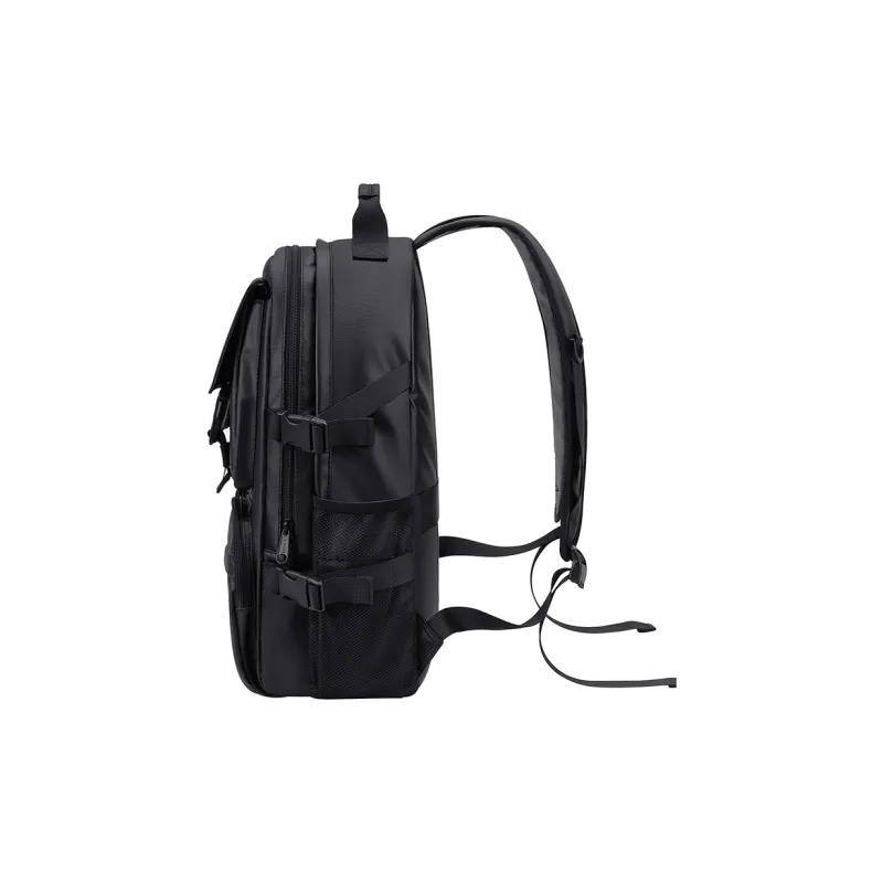 V.NINE Fabric 15.6 Inch Laptop Backpack For Men, University Student Backpack Tubas Men's Space Black-2