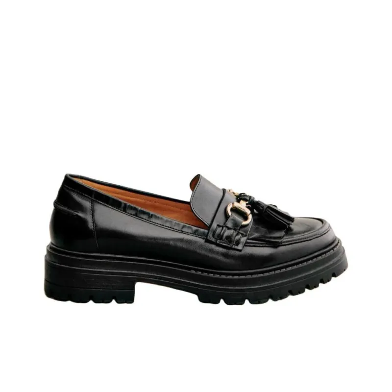 Sezane Amy Loafers 3cm Women's Black-1
