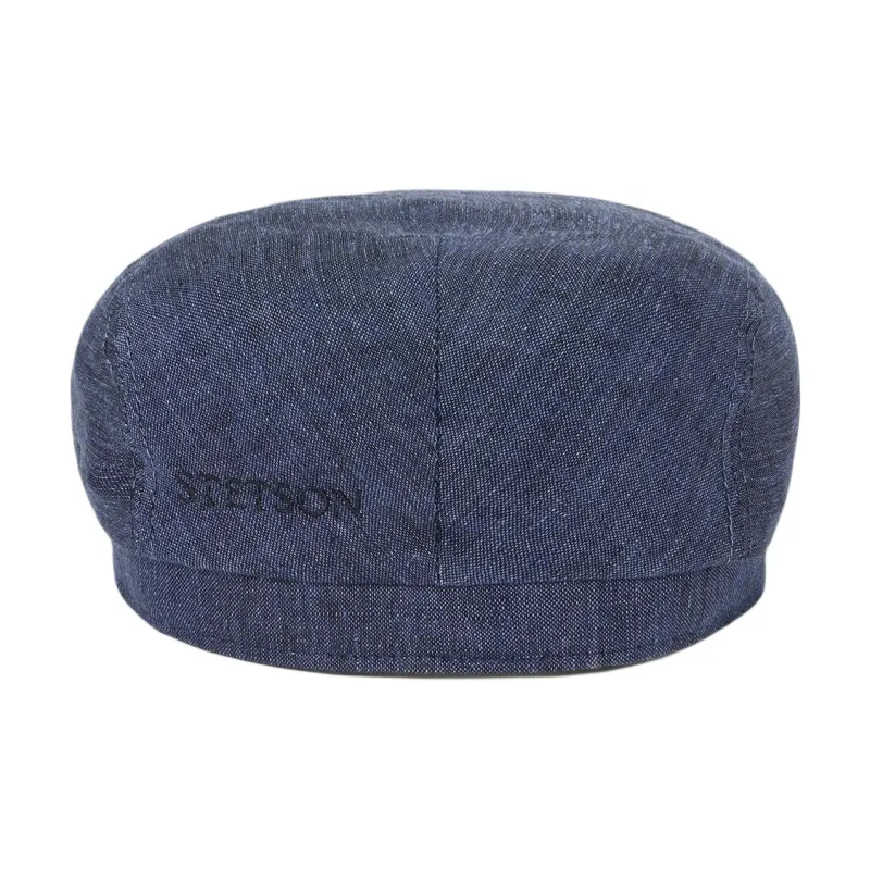 STETSON Linen Cotton Berets Unisex Blue-2