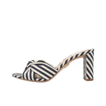 VERONICA BEARD Slide Slippers 7.6cm Women's Black White