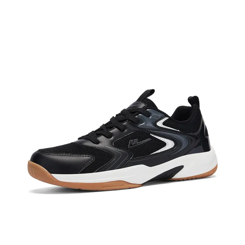 WARRIOR Badminton Shoes Men Low Top Black Silver-1