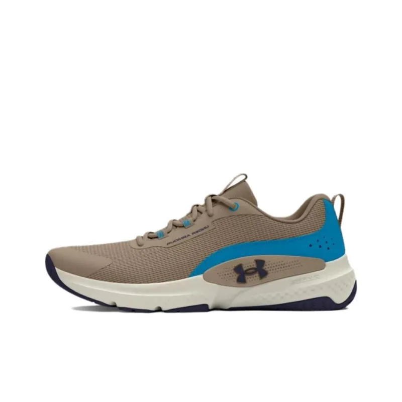 Under Armour Dynamic Breathable Slip-Resistant Low-Top Training Shoes Men's Brown Blue-0