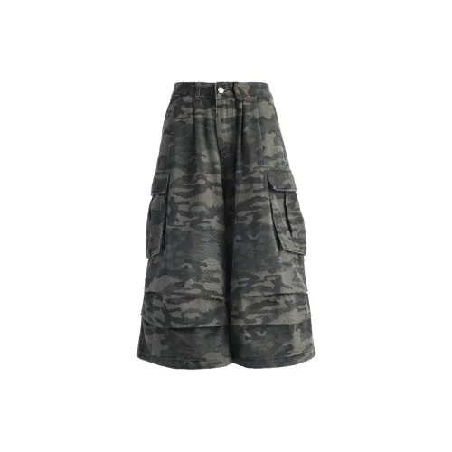 ZRZV Cargo Shorts Women's Camouflage Capri Pants