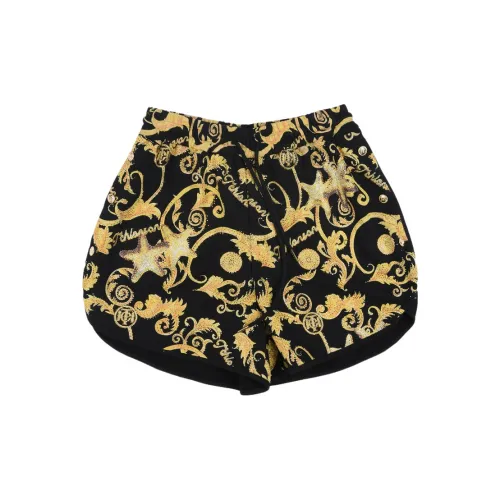 TCH Casual Shorts Women's Black Base With Gold Logo