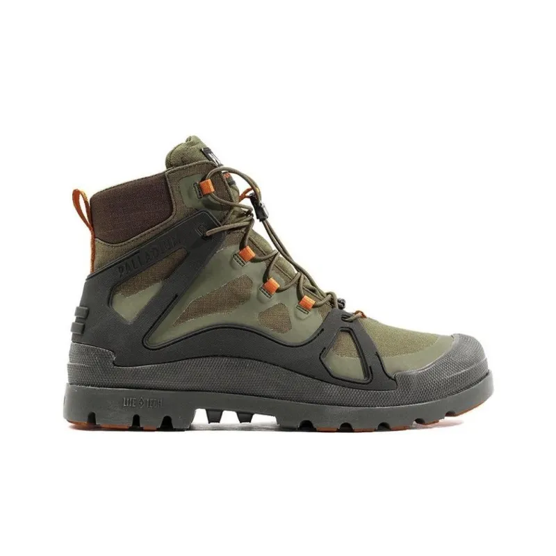 Palladium Pampa Waterproof And Slip Resistant High Top Outdoor Shoes Men's Army Green-1