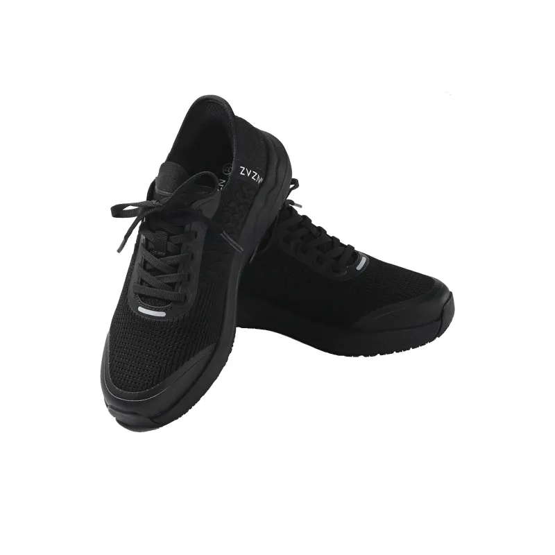 ZVZN Casual Shoes Unisex Low Top Black White/All Black/Dazzling Color-7