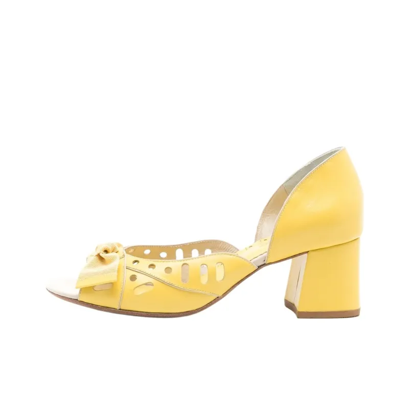 Sarah Chofakian Adrienne Strap Sandals 4.5cm Women's Yellow-0