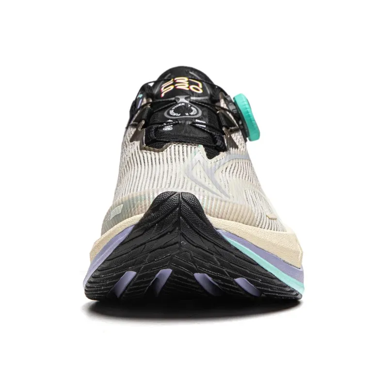 LINING Furious Rider 7.0 PRO V2 Running Shoes Men Low Top Rock White Gray/Tree Gray Brown-4