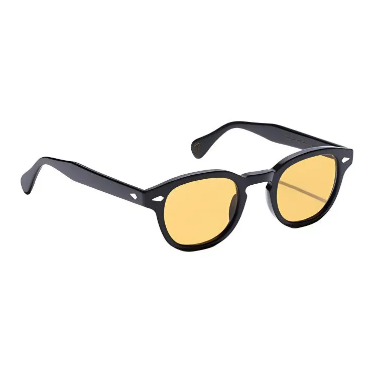 MOSCOT Oval Sunglasses Men's Black-2