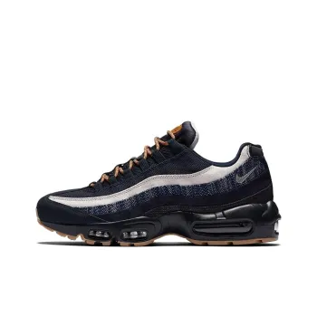 Nike Air Max 95 Anti-Slip Wear-Resistant Low-Top Casual Running Shoes Unisex Black Blue Gray