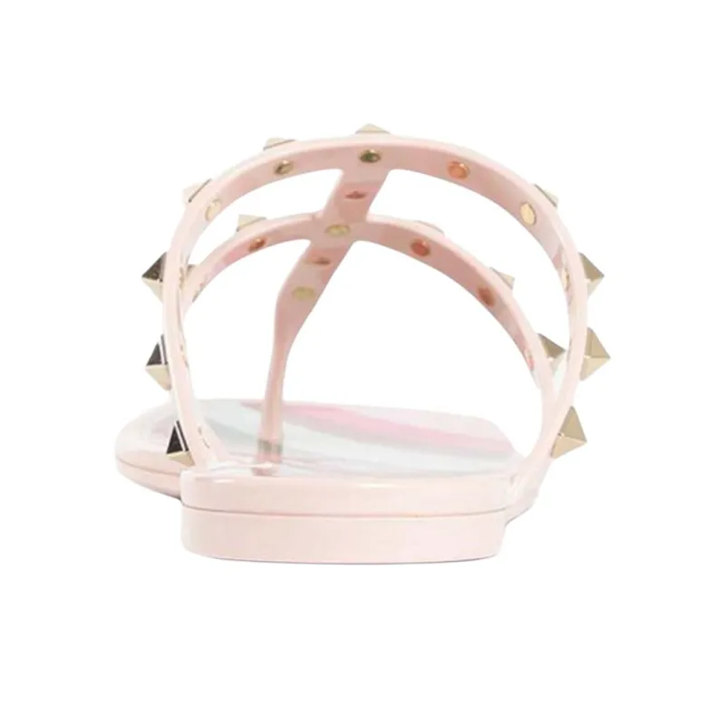 Valentino Garavani Rockstud Open Toe Caged Slides Women's-4