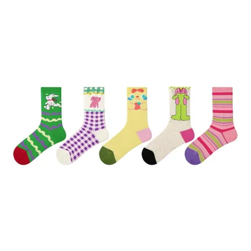 ALPLUME Mid Calf Socks Women's 5 Pack