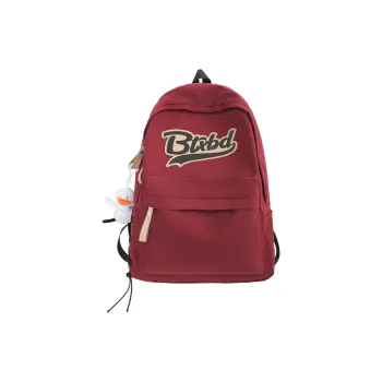 OURFUN Nylon Backpack Unisex White/Gray/Black/Red