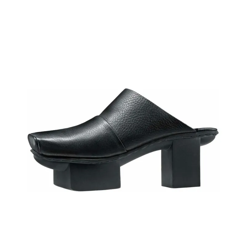 Trippen Wrap-toe Slippers Women's Black-0