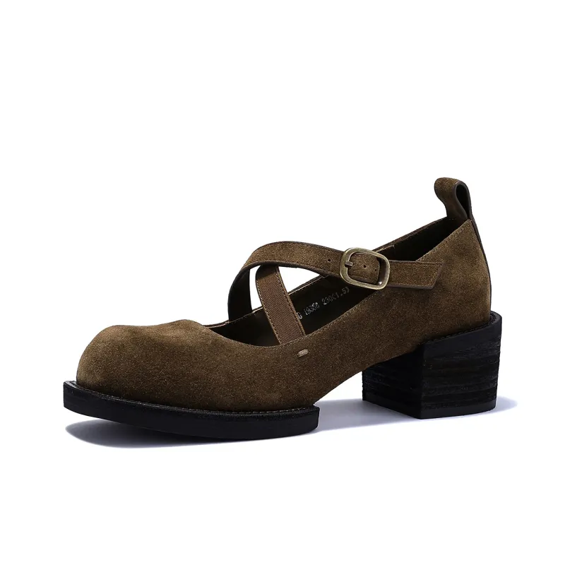 BELLALILY Women's Casual Shoes Women's Tan-2