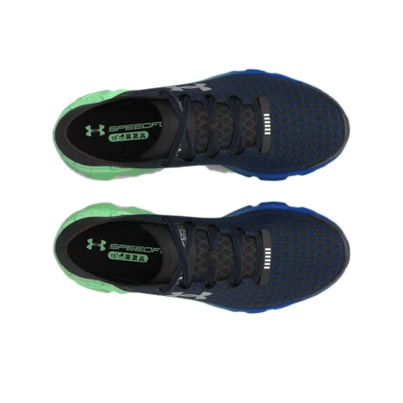 Under Armour Speedform Gemini Anti-Slip Wear-Resistant Low-Top Running Shoes Unisex Black Green-3