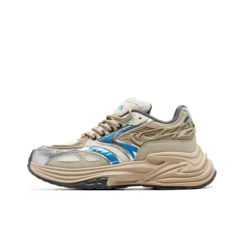 ZOIBBOE Wear-Resistant Breathable Height Increasing Chunky Sneakers Unisex Light Brown