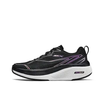 Skechers WOMEN'S GO Series Breathable Support Rebound Low-Top Casual Running Shoes Women's Black Purple