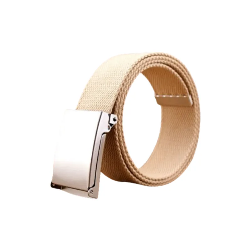 Emperor Penguin Stripes, Casual, Soft Surface, Single Wrap, Smooth Finish Canvas Belt Men's-1