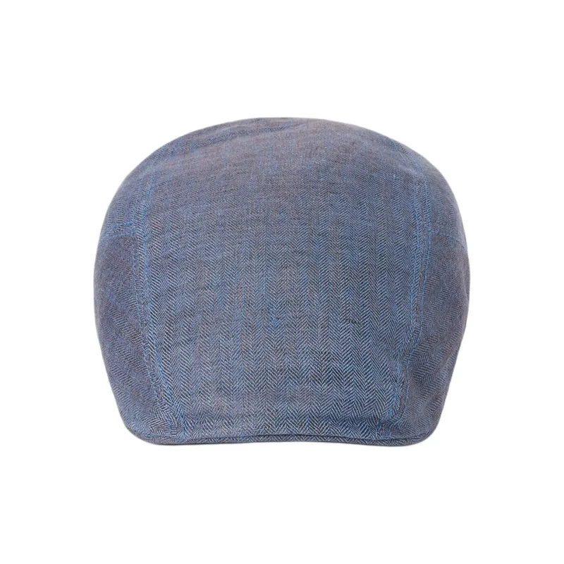 STETSON Linen Cotton Polyester Blend Berets Unisex Blue-1