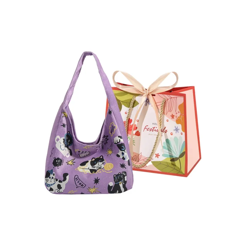 Cwatcun Nylon Shoulder Bag, Crossbody Bag Women's Beige Yellow/White/Purple/Green/Brown-2