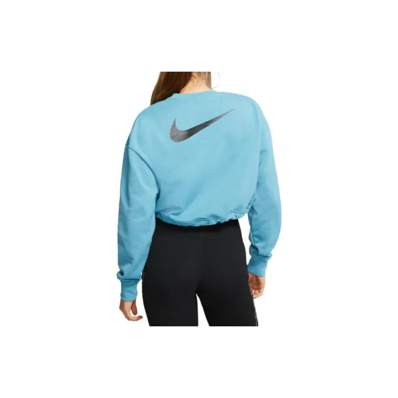 Nike Sportswear Swoosh French Terry Crew Sweatshirt Women's Blue-1