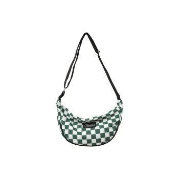 OURFUN Nylon Sling Bag Unisex Black/Red/Green/Brown