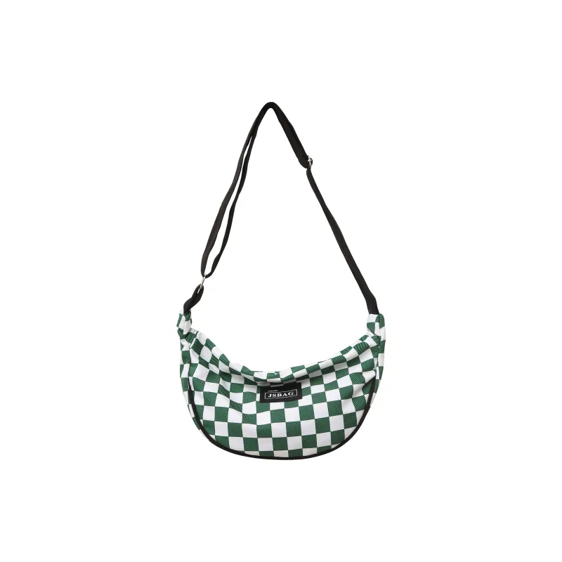 OURFUN Nylon Sling Bag Unisex Black/Red/Green/Brown-5