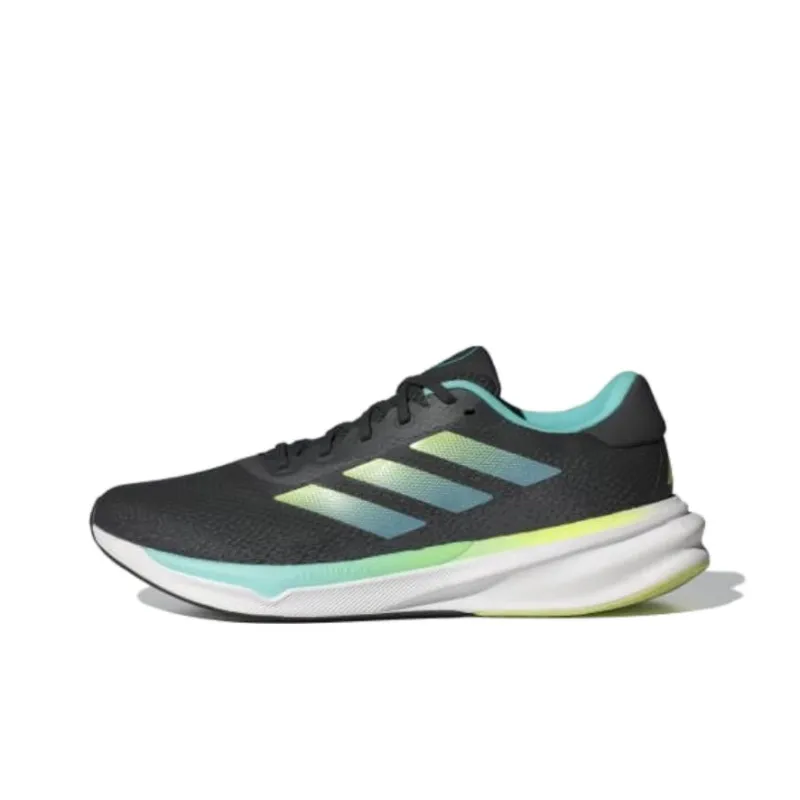 Adidas Supernova Stride Core Black Pulse Lime Flash Aqua-0