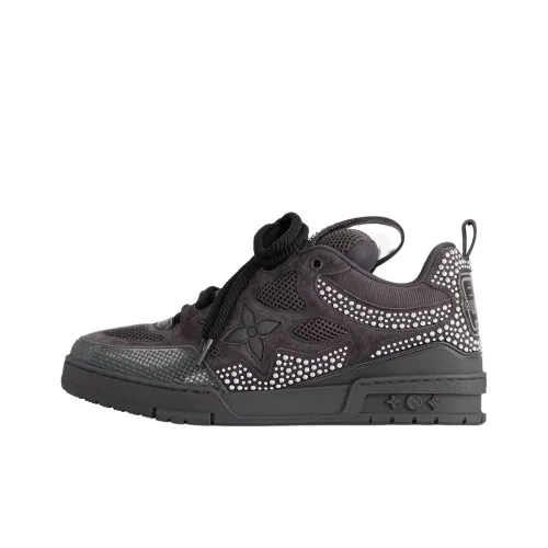 LOUIS VUITTON Skate Low Top Skateboard Shoes Men's Gray