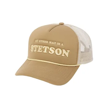 STETSON Polyester Cotton Baseball Caps Unisex Light Brown