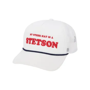 STETSON Polyester Mesh Baseball Caps Unisex White