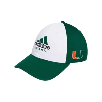 Adidas Free Shipping With AdiClub Miami Hurricanes Slouch Adjustable Hat