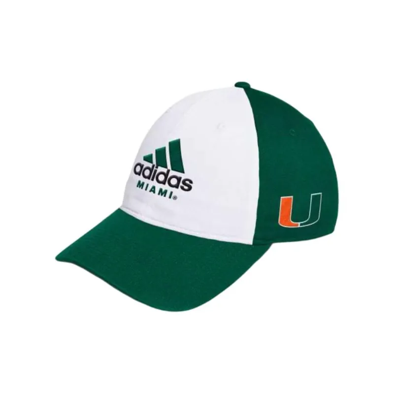 Adidas Free Shipping With AdiClub Miami Hurricanes Slouch Adjustable Hat-0