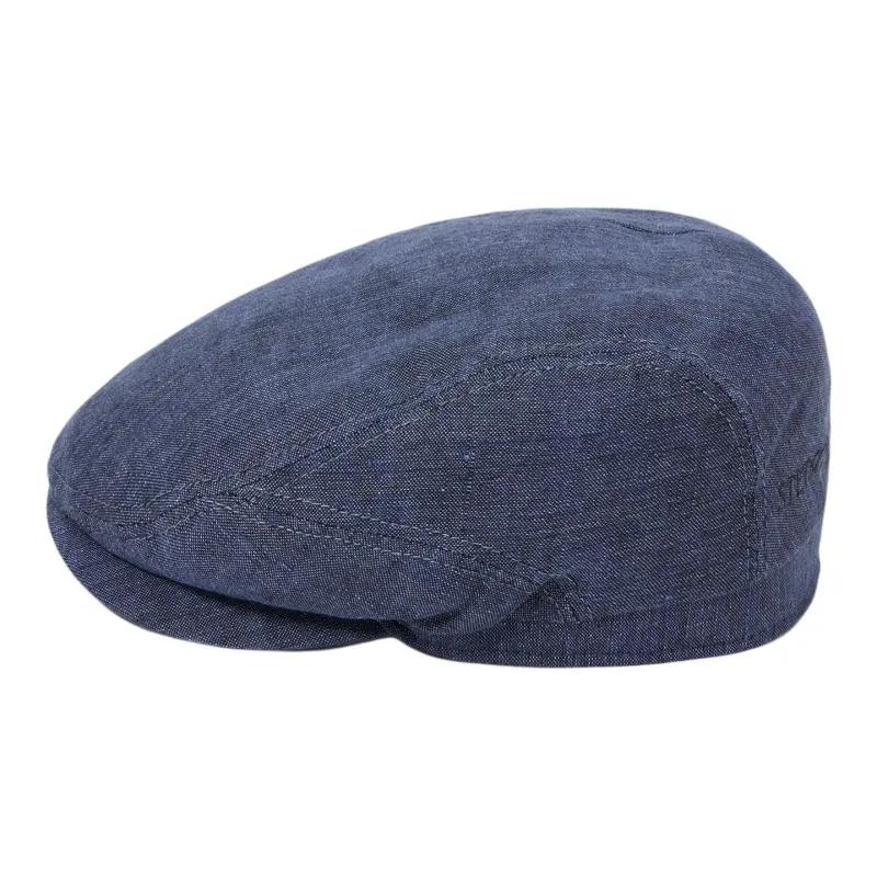 STETSON Linen Cotton Berets Unisex Blue-3