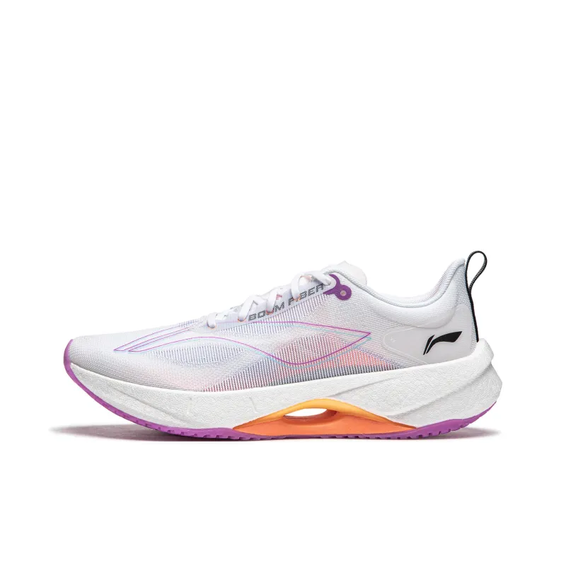 LINING Super Light 21 Running Shoes Women's Low Top Standard White/Wisteria Purple-0