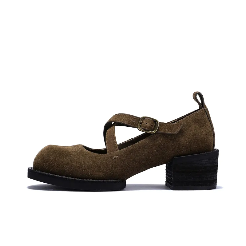 BELLALILY Women's Casual Shoes Women's Tan-0