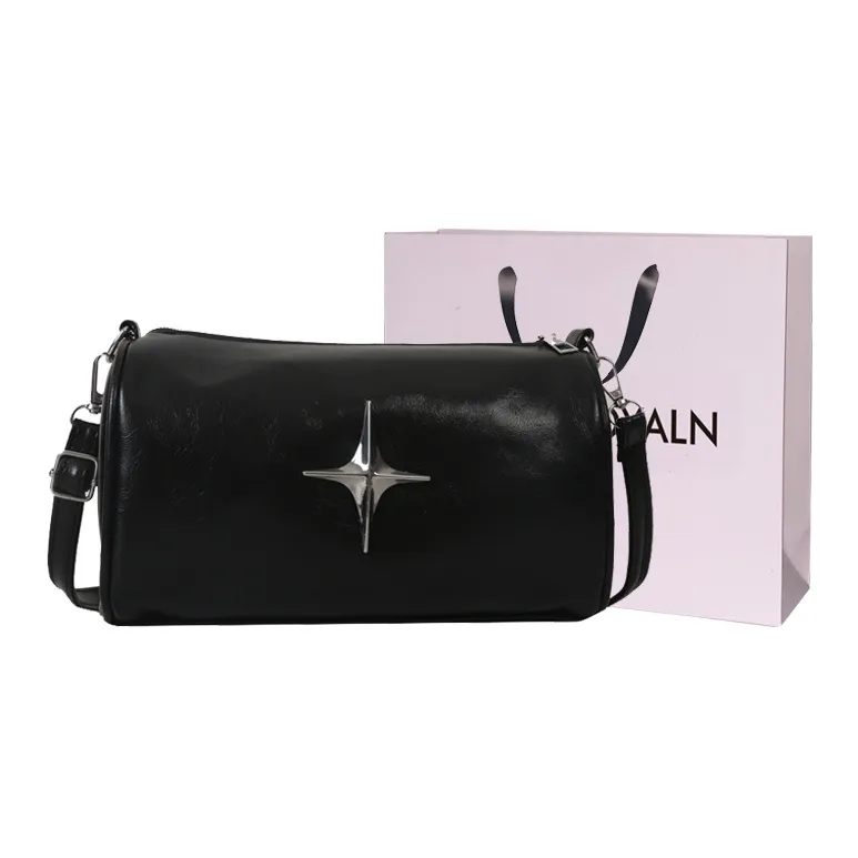 LOUIS ROYALN PU Shoulder Bag, Crossbody Bag Regular Women's Black/White/Dark Brown/Light Brown-2