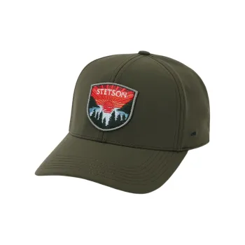 STETSON Cotton Baseball Caps Unisex Olive Green