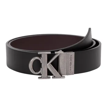 CALVIN KLEIN Cow Leather Belts Men's Space Black Width  3.5cm