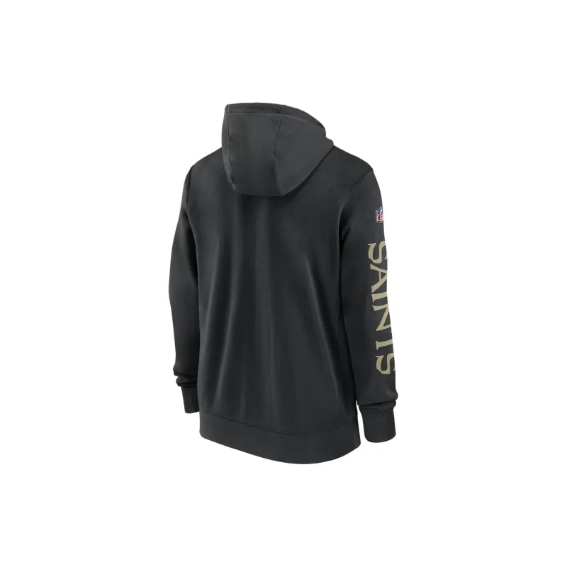 Nike New Orleans Saints Sideline Team Issue Club Men's Nike Full Zip Hoodie-1